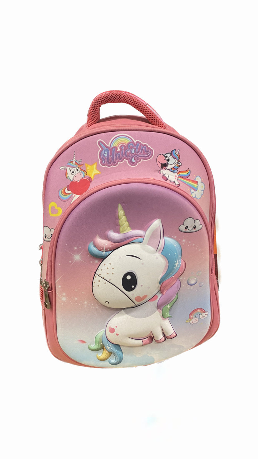 Classic Sky Blue Unicorn School Bag Size 17 – El-Fagala