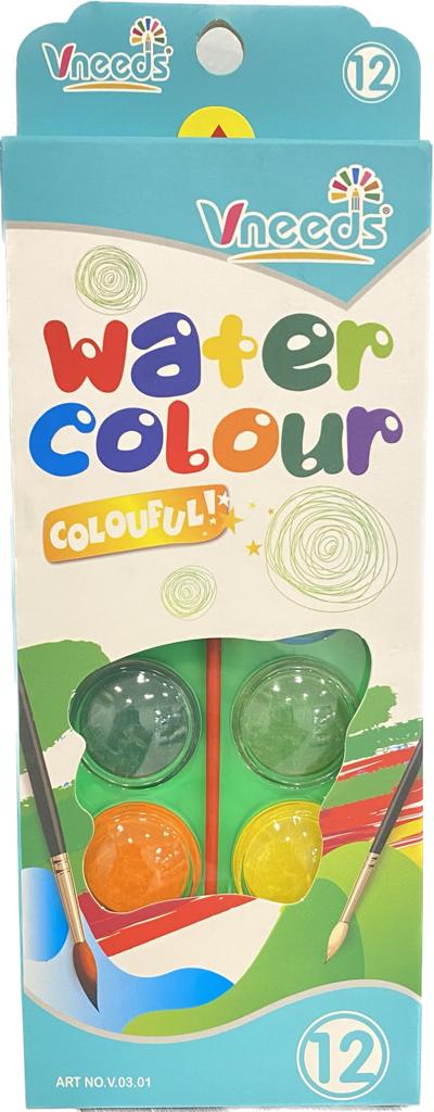 Vneeds water colors 12 , 16 pcs