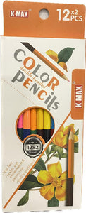 K max double headed Colored Pencils 12x2 pcs