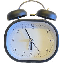 Load image into Gallery viewer, Matte Rectangular Alarm Analogue Clock with Twin Bell
