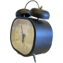 Load image into Gallery viewer, Matte Rectangular Alarm Analogue Clock with Twin Bell
