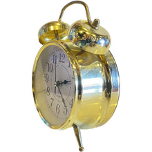 Load image into Gallery viewer, Metallic 4 Inch Alarm Analogue Clock with Twin Bell
