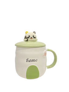 Panda Ceramic Mug with spoon