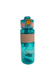 Sport water bottle with plastic straw 800 ml