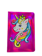 Load image into Gallery viewer, Metallic Unicorn Lined Notebook
