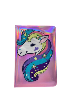 Metallic Unicorn Lined Notebook