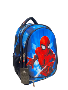 AA Classic 3 Zippers School Bag Size 18- Spiderman