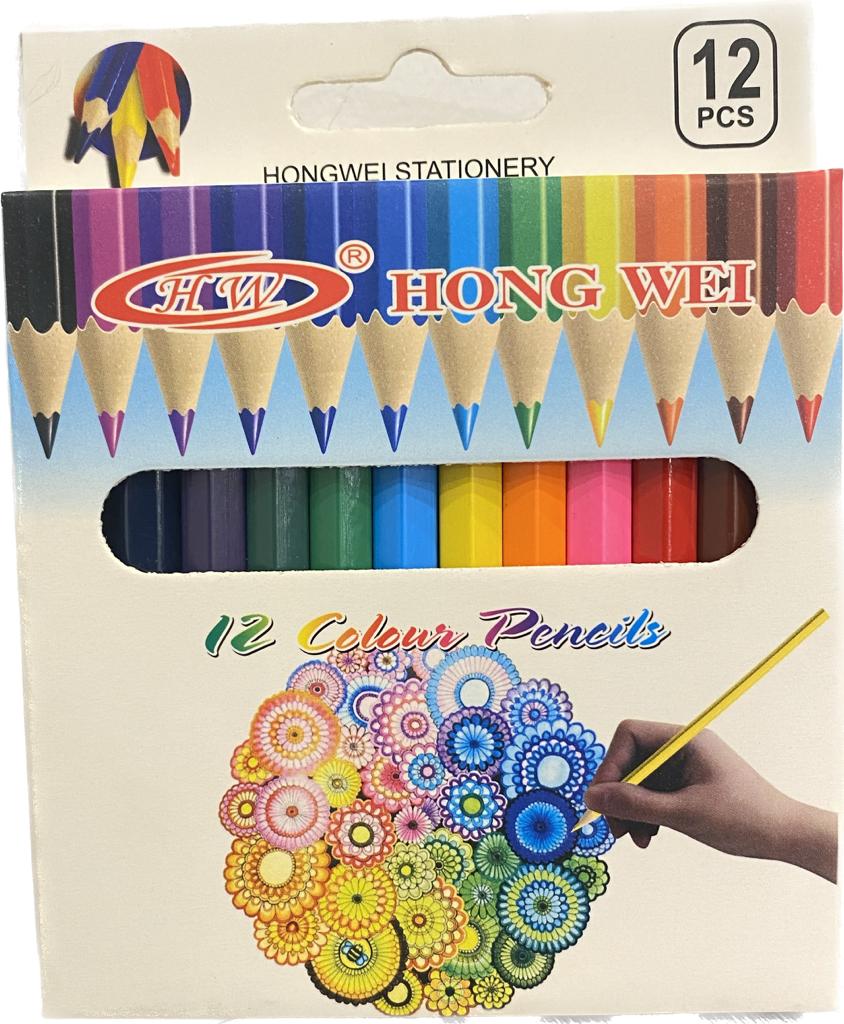 HONG WEI Colored Pencils 12 pcs