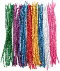 Pack of glitter pipe cleaner