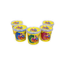 5 Play dough JARS