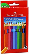 Load image into Gallery viewer, Faber Castle Jumbo colored pencils 12 pc
